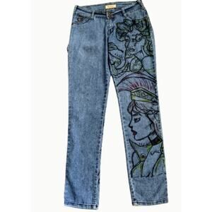 Reckless Jeans with Graffiti Custom Art Junior's 5
